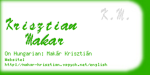 krisztian makar business card
