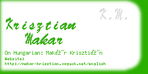 krisztian makar business card